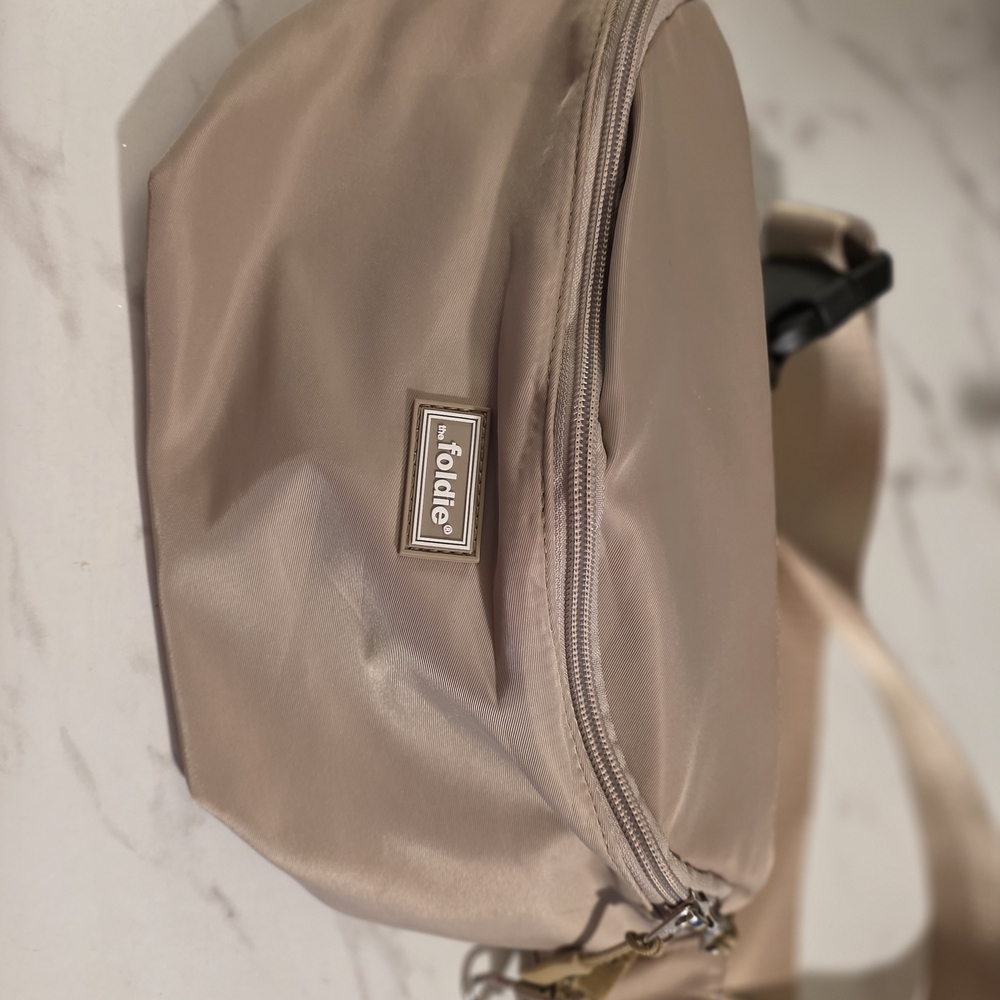 Foldie Women's Elegant Tan Crossbody Bag